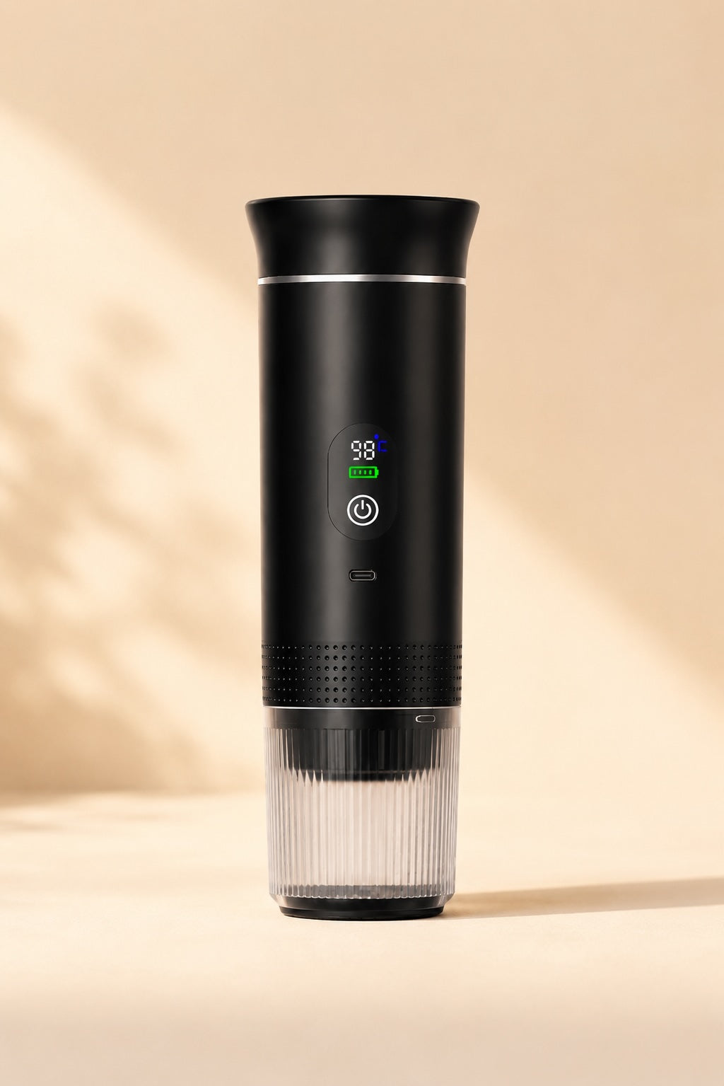 Machine à café portable auto-chauffante Bien Brûlé, expresso crema sans fil ni prise