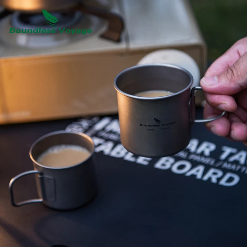 Tasse à café en titane double paroi Bien Brûlé